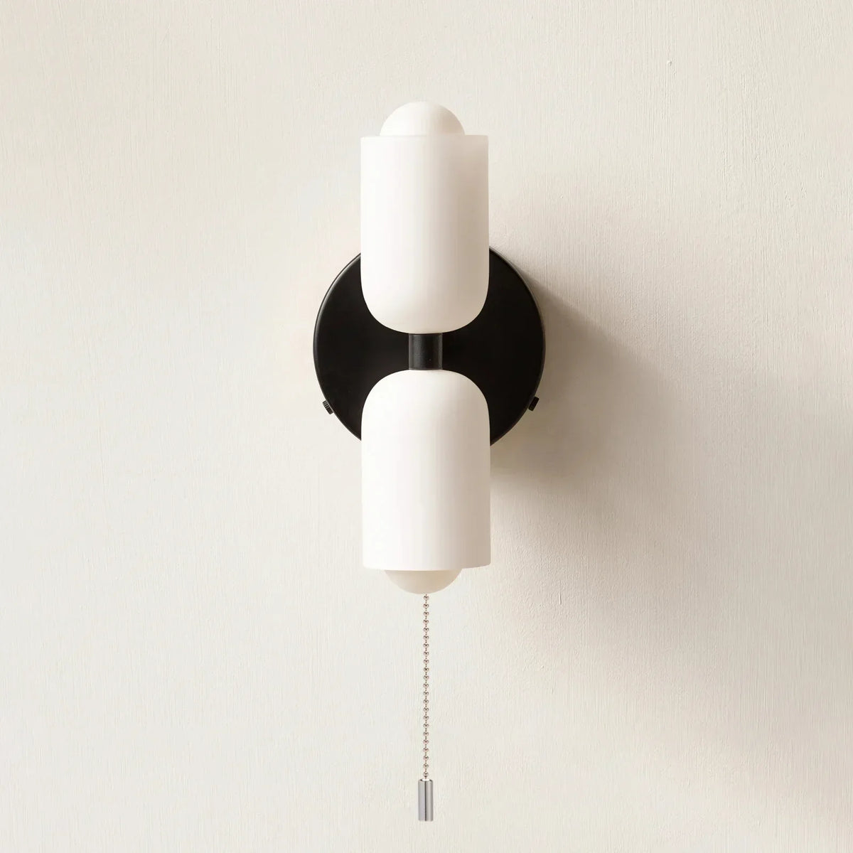 Iron & Glass Sconce Dual-Light Fixture for Bedroom Hallway Bathroom Parisian-Inspired Accent 10 in Tall E14 Socket 6 Finishes