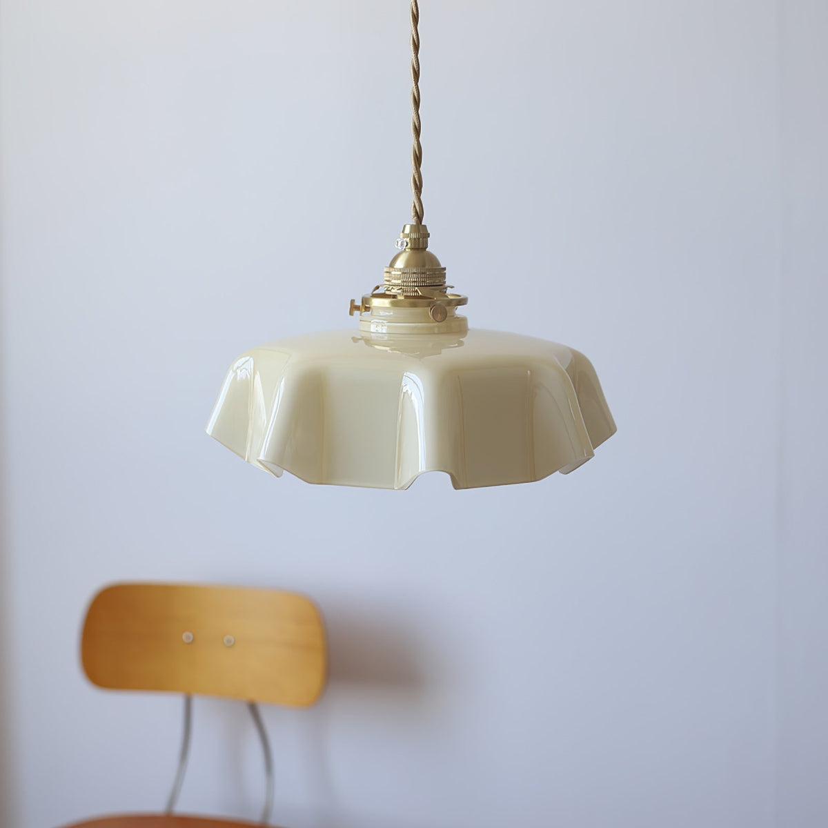 Hanging Ceiling Light Fixture Textured Dome Shade White Beige Pink Blue for Kitchen Island Dining Room Adjustable Height Indoor Pendant Lamp