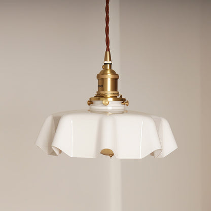 Hanging Ceiling Light Fixture Textured Dome Shade White Beige Pink Blue for Kitchen Island Dining Room Adjustable Height Indoor Pendant Lamp