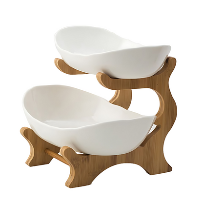 Fruit Bowls for Kitchen Counter 2 or 3 Tier, Tiered Fruit Bowl Fruit Stand for Countertop Storage and Display