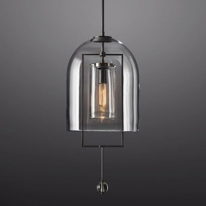 Modern Glass Globe Pendant Light with Adjustable Height – Brass, Bronze & Nickel Finish Options for Dining Room, Kitchen Island & Entryway
