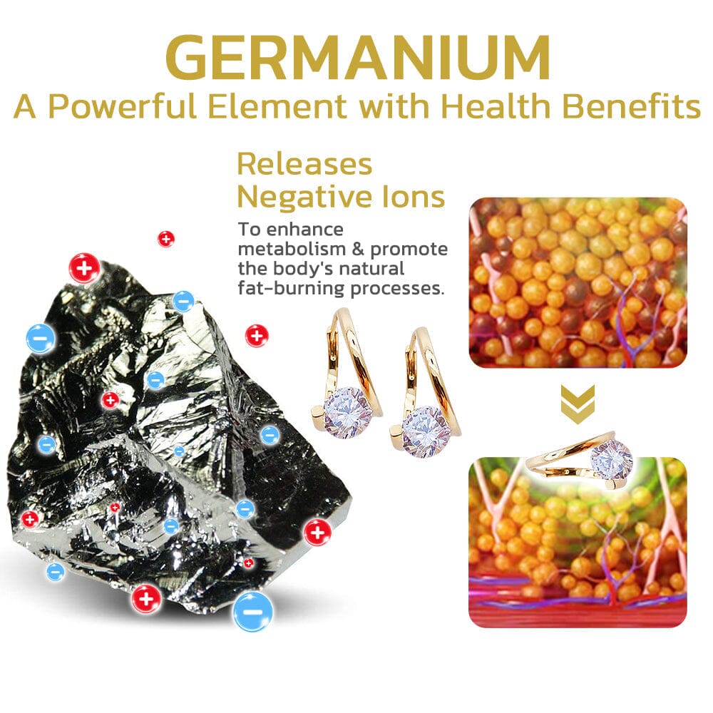 Germanium Wellness Earrings for Lymphatic Support and Natural Vitality – Acupressure Jewelry for Women