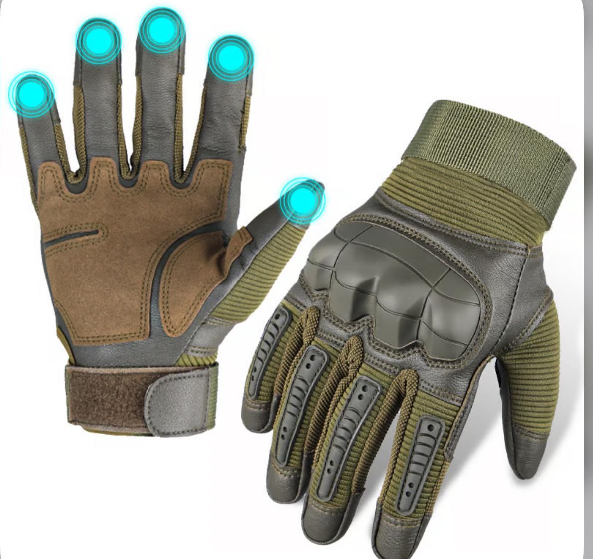 Heavy-Duty Full-Finger Tactical Gloves with Cut & Water Resistance for Outdoor Work & Training