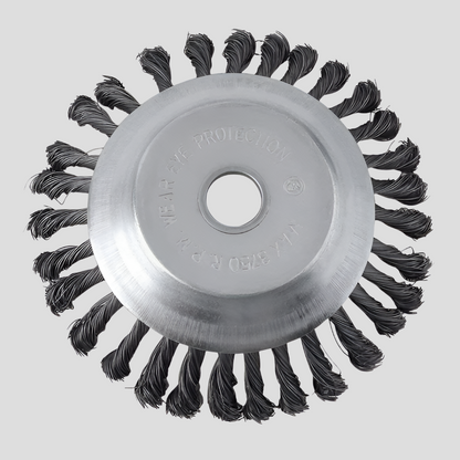 Garden Pro | Cepillo desbrozador de acero al carbono con alambres de alta resistencia | Limpieza eficiente para entradas y patios