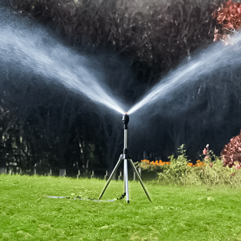 Ortekor Garden Sprinkler System | Adjustable Tripod Sprinkler with 360° Rotation | Efficient Watering Solution for Your Garden