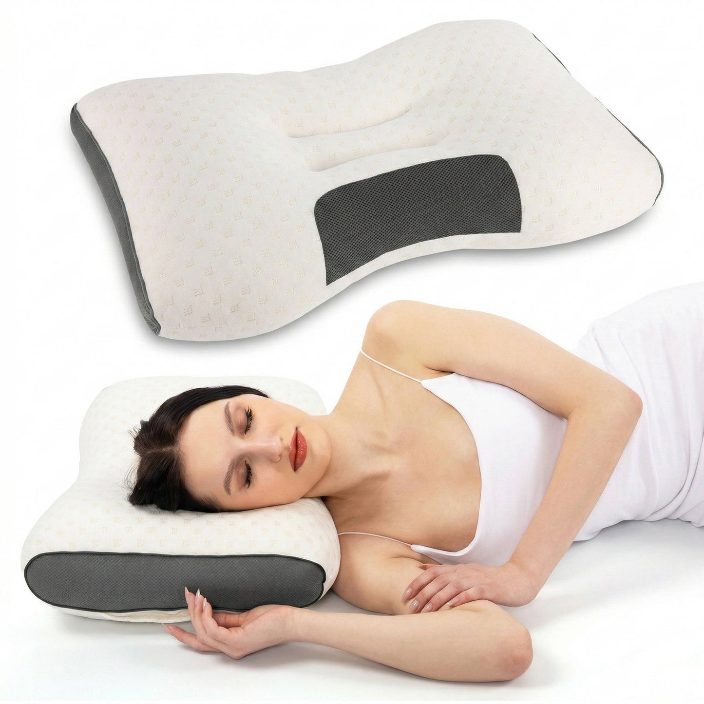 Soft Contour Neck Pillow Set for Better Sleep Support - Ortekor