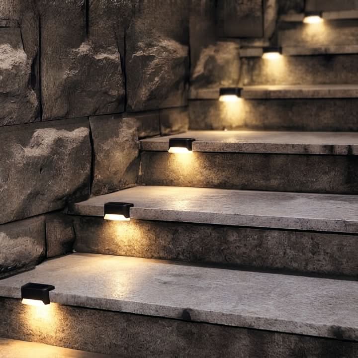 STEPGLINT – Solar Step Lights 8-Piece Set for Automatic Evening Lighting