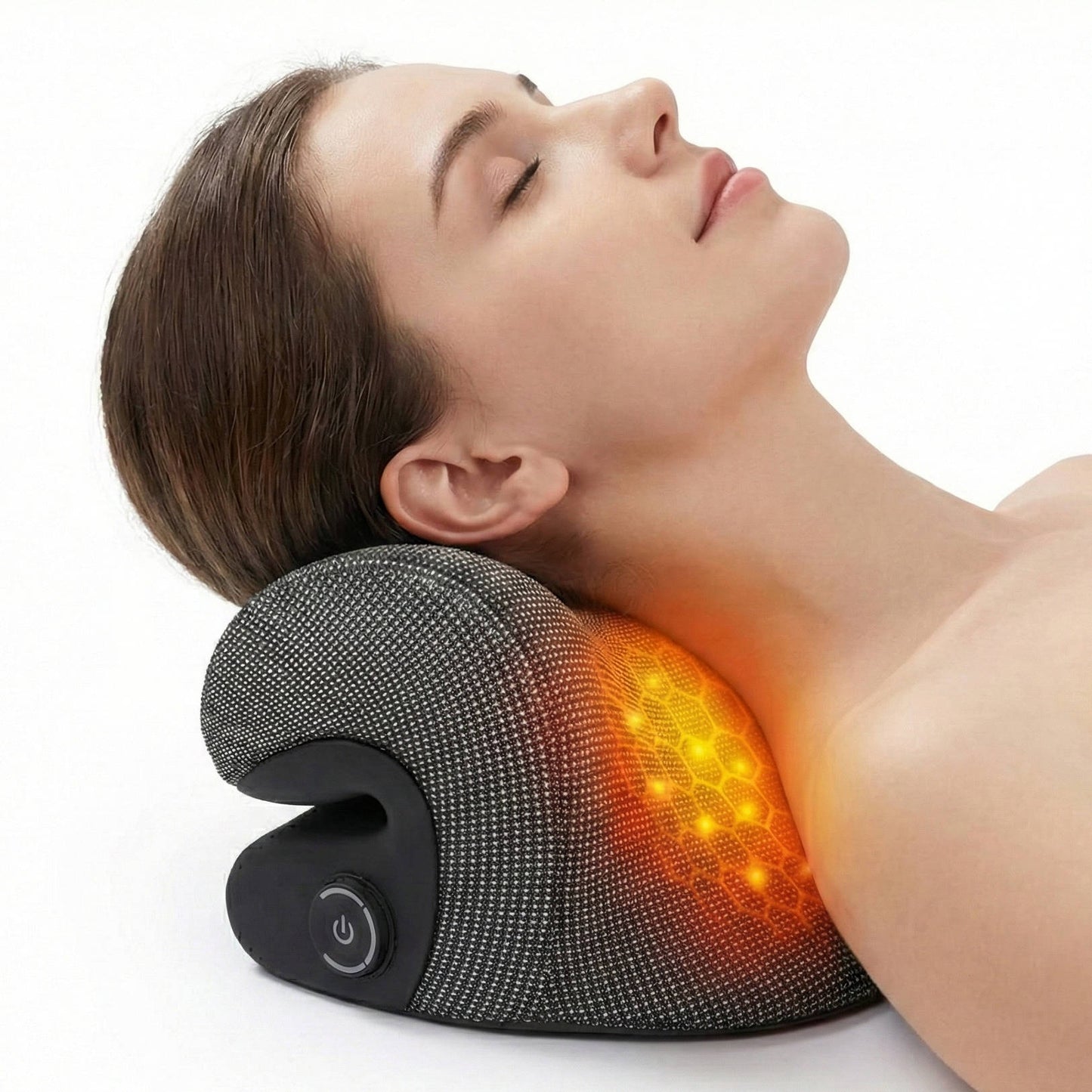 Masajeador de cuello térmico con ajustes de calor regulables