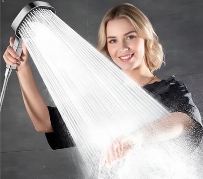 Handheld Showerhead with Filtration System 3 Spray Modes ABS Adjustable Jet Rainfall Massage for Low Pressure Bathrooms Quick Install