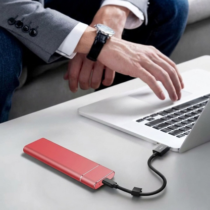 Portable Solid State Drive 8 TB USB-C High-Speed External Storage for Laptop Desktop Gaming Console Television Backup Aluminum Housing