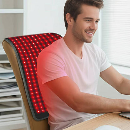 Envoltura flexible de terapia de calor con luz roja LED