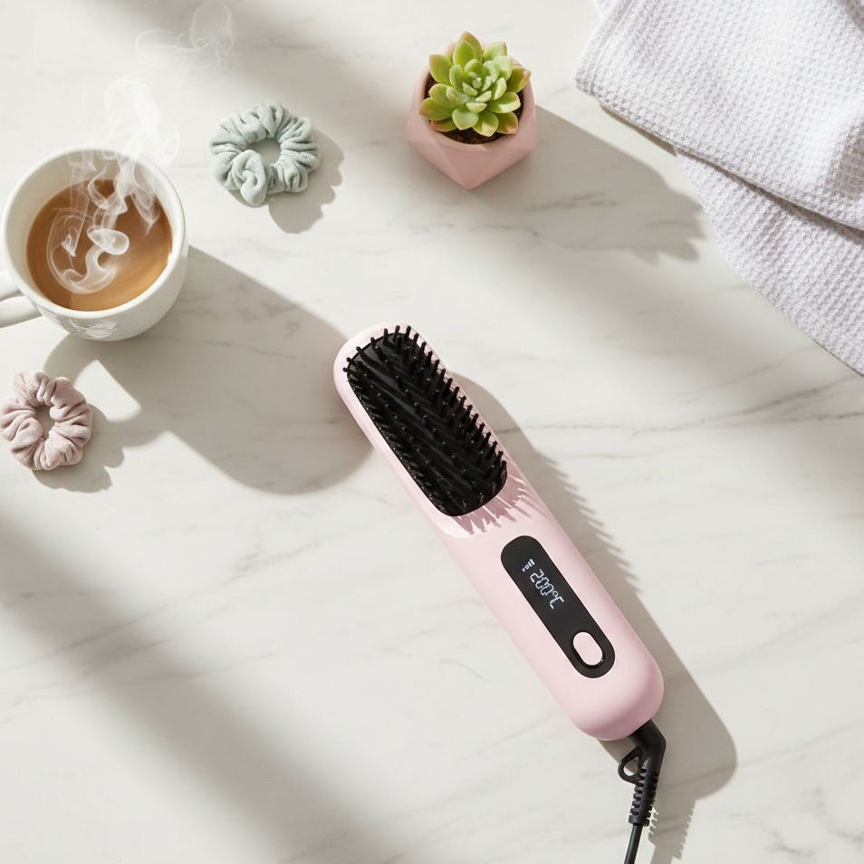AirLuxe Travel Pro | Secador de pelo iónico inalámbrico con tecnología antiencrespamiento | Solución portátil para un cabello sedoso y suave