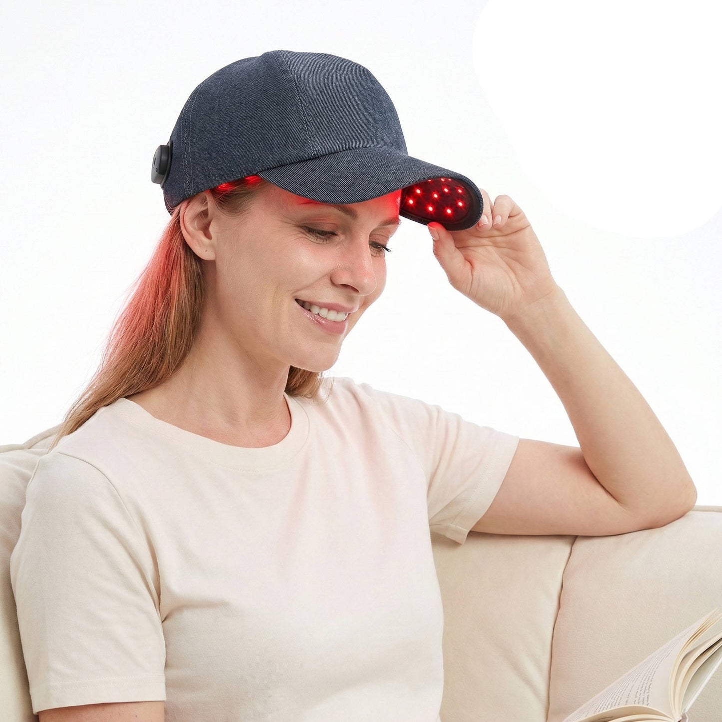Lámpara de tratamiento capilar con luz roja LED
