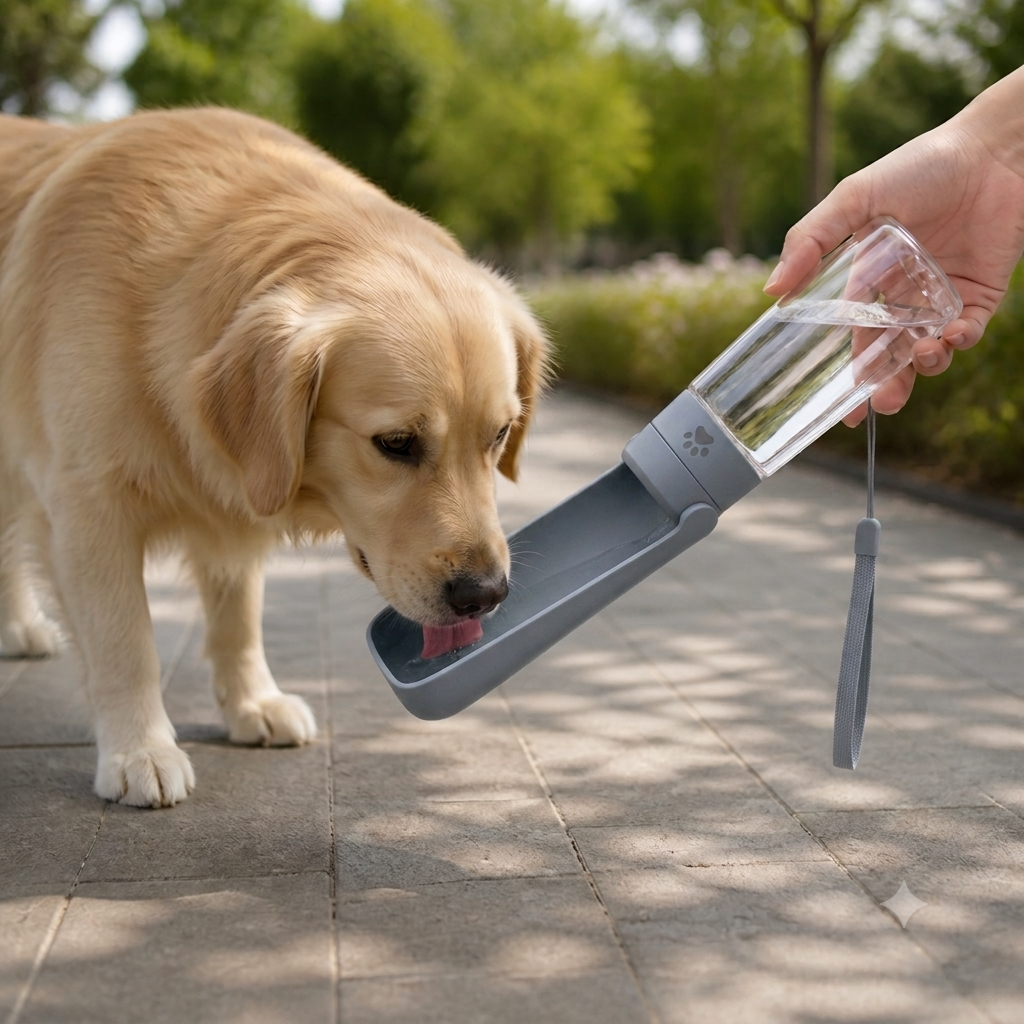 Ortekor Leak-Proof & Foldable Pet Water Bottle (18.6 fl oz)