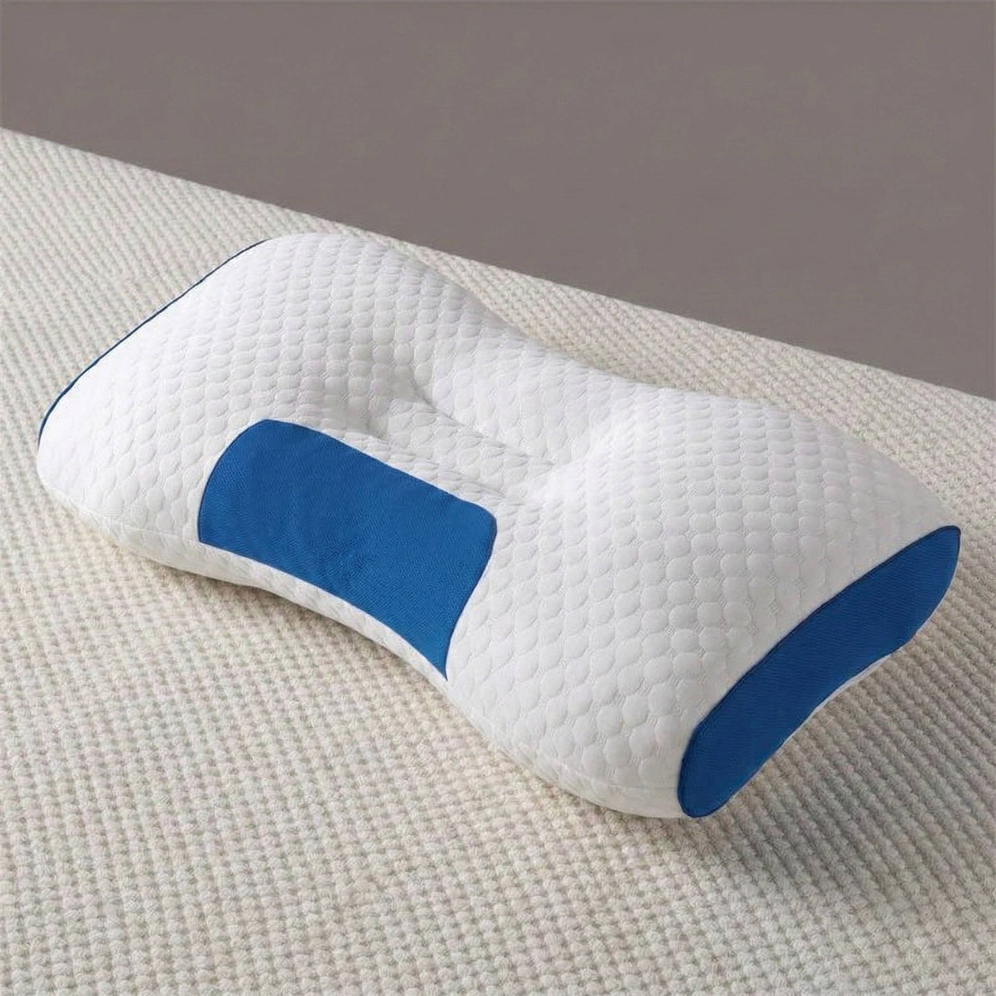 Juego de almohadas contorneadas suaves para cuello para un mejor soporte al dormir
