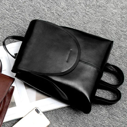 Women's Leather Backpack Purse | Multi-Compartment Daypack for Work, Travel, School & Everyday | Genuine Leather Shoulder Bag with Padded