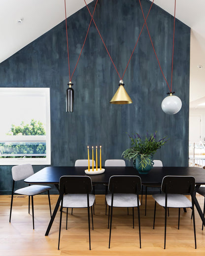 Modular Sculptural Ceiling Light with Adjustable Sections & Custom Finish Options for Dining Room Kitchen Living Room