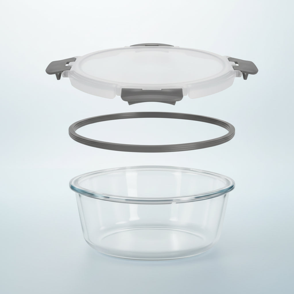 Versatile Glass Food Storage Containers Set with Airtight Lids for Meal Prep