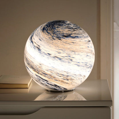Glass Moon Lamp – 16 Color Changing LED Night Light, USB Powered Decorative Table Lamp