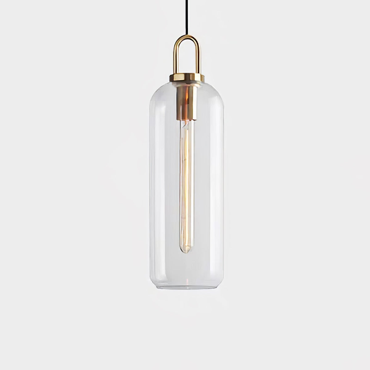Glass Globe Hanging Light Fixture with Adjustable Cord for Dining Room Kitchen Island Bedroom Modern Minimalist Ceiling Pendant Lamp