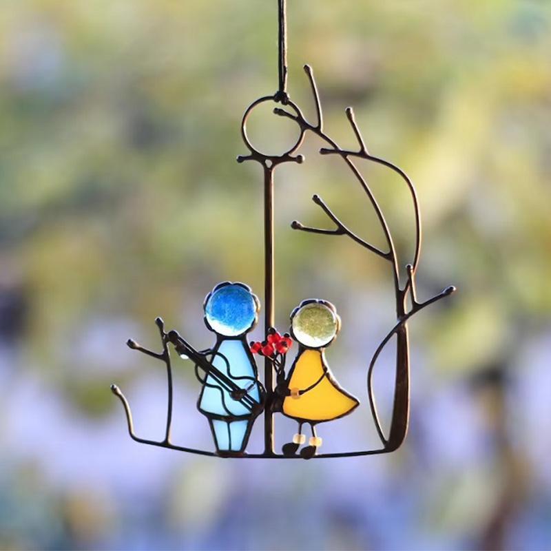 Gleisa Crystal Suncatcher - Handmade Glass with Rainbow Reflections