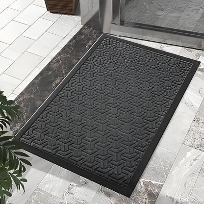 Glenwood Door Mat - Durable Geometric Design, Non-Slip Outdoor Welcome Mat