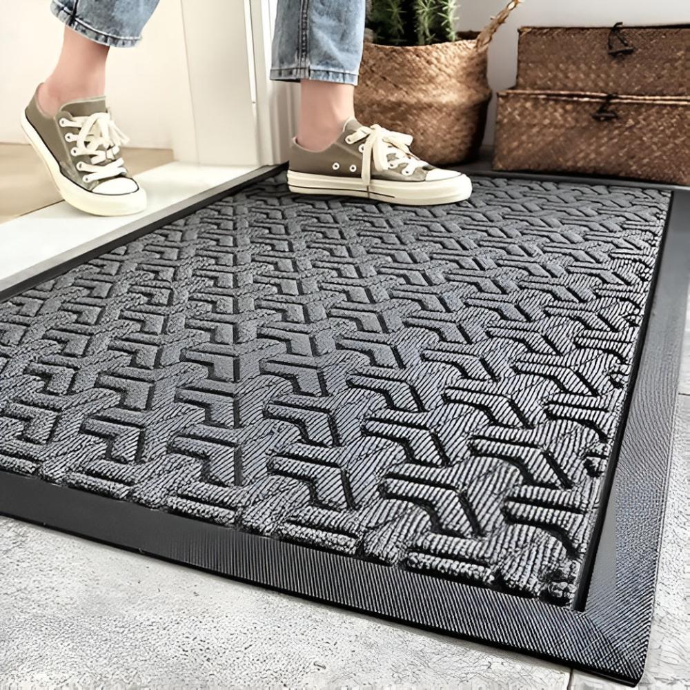 Glenwood Door Mat - Durable Geometric Design, Non-Slip Outdoor Welcome Mat