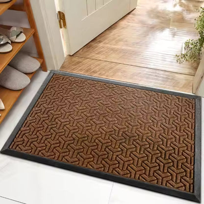 Glenwood Door Mat - Durable Geometric Design, Non-Slip Outdoor Welcome Mat