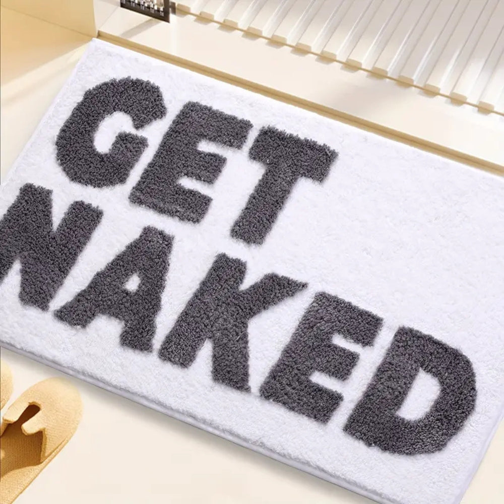 Get Naked Bathroom Mat - Microfiber, Non-Slip, Absorbent
