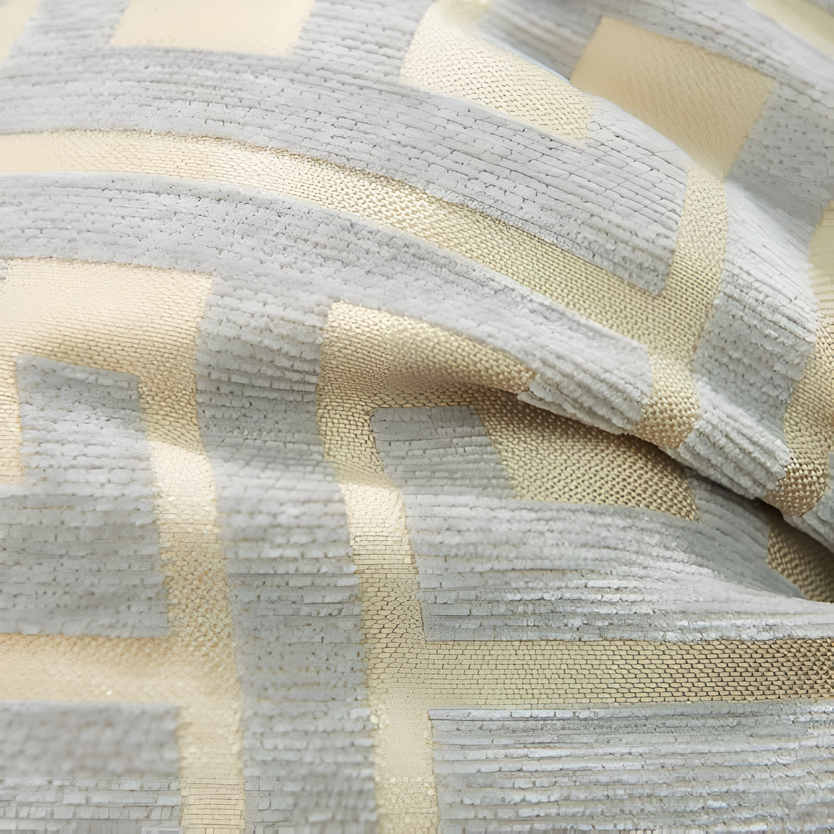 Glimmer Cushion Cover - Chenille and Velvet, Elegant Design for Sofa and Couch
