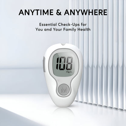 Digital Glucose Monitor Kit | Rapid Results Blood Sugar Testing Device | Compact Solution for Home and Travel