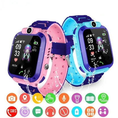 Kids GPS Tracker Smartwatch with SOS Button & School Mode for Boys and Girls