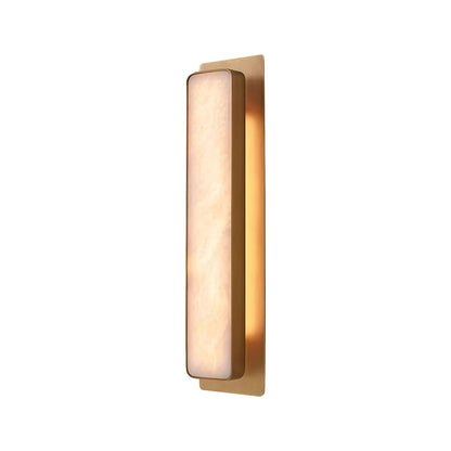 Aplique de pared dorado con latón y mármol – Elegante lámpara LED de pared de 6W para interiores modernos