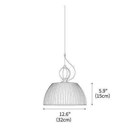 Emerald Glass Bowl Overhead Fixture 12.6 Inch Adjustable Cord Kitchen Counter Dining Room Ceiling Lighting E26 E27 Socket 40W Compatible