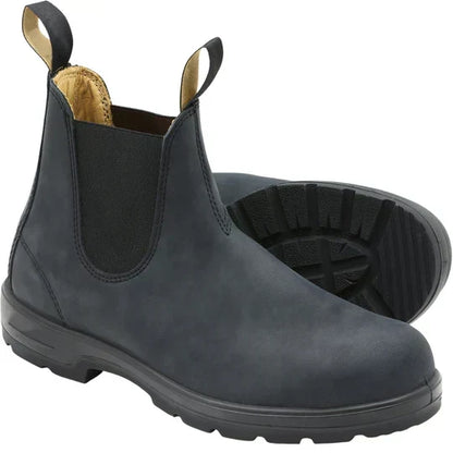 Rain-Ready Pull-On Ankle Boots with Stretchy Side Panels for Women | All-Day Traction Sole