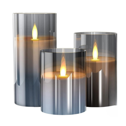 Flameless LED Candles with String Lights – Remote Control Battery Operated Timer Candles for Home Decor, Weddings, Christmas & Parties