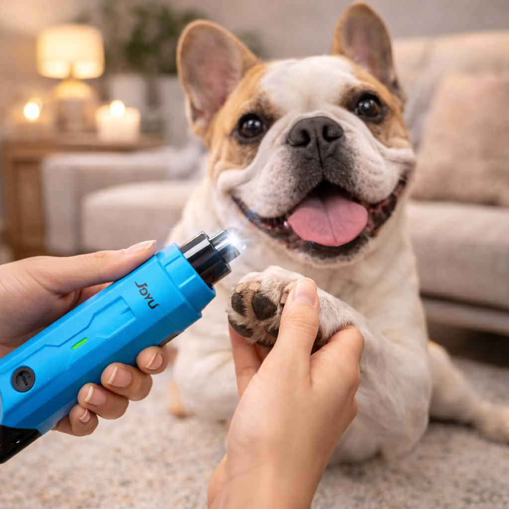Cortauñas eléctrico recargable e inalámbrico para perros, recortador de uñas silencioso con luz LED, amoladora de uñas para mascotas para peluquería canina
