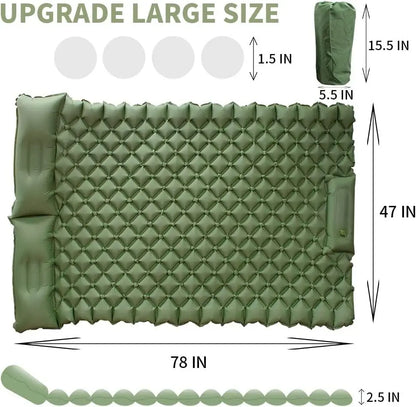 Esenciales para exteriores | Esterilla inflable ultraligera con diseño de TPU | Esterilla portátil para mayor comodidad y conveniencia