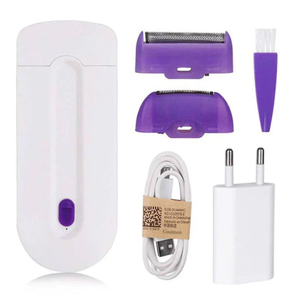 Gentle Touch Hair Remover for Face & Body – USB Rechargeable Skin-Safe Trimmer for Women