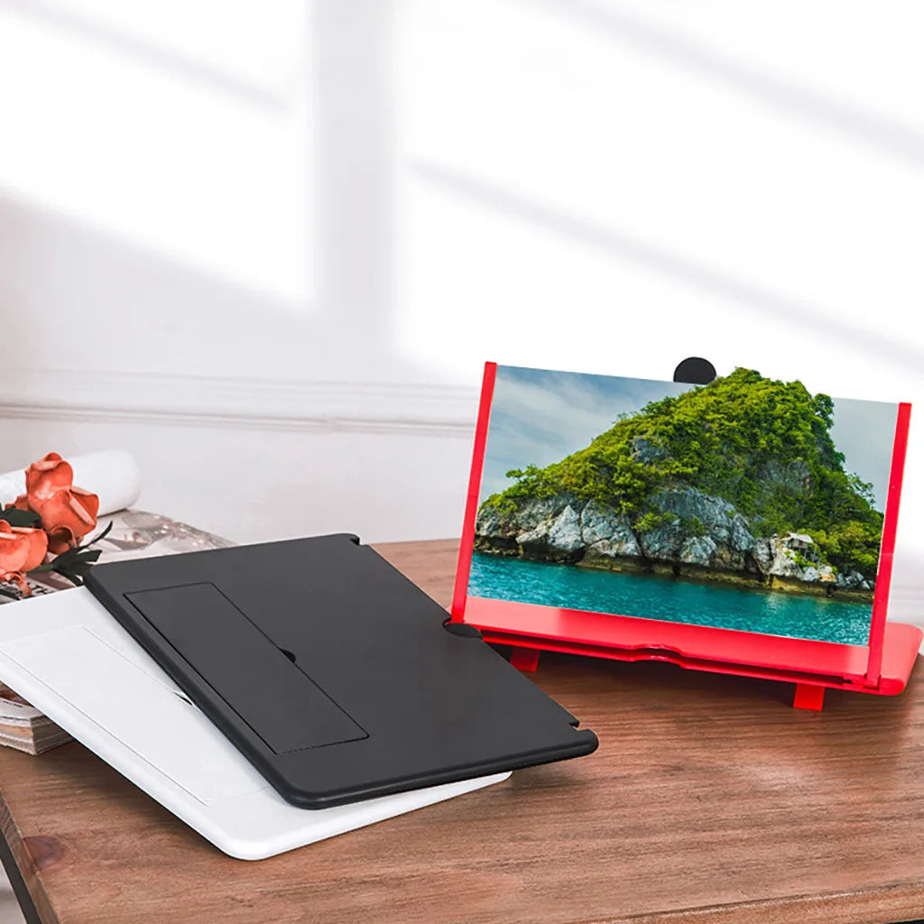 Smartphone Screen Magnifier Stand 3X Enlarger for Movies, Gaming & Video Calls HD Mobile Display Enlarger