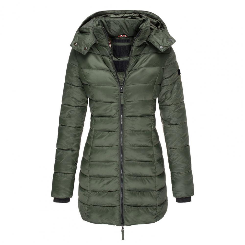 Women's Hooded Trench Coat – Oversized Warm Jacket for Fall Winter Spring – Water-Resistant Long Windbreaker