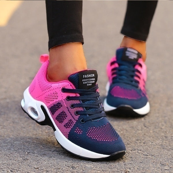 Women's Cushioned Walking Sneakers with Arch Support – Ergonomic Athletic Shoes for Daily Comfort, Training & Active Lifestyle