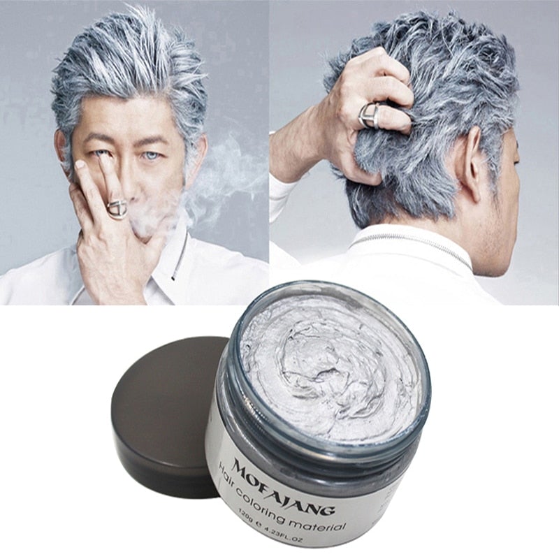 Temporary Hair Color Styling Wax - Washable Hair Dye for Bold Looks - 4.2 oz Jar