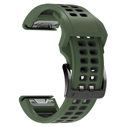 Silicone Sport Watch Band 22mm 26mm Quick Release Strap for Active Lifestyle Fitness Running Gym Workout Wearable Accessory Replacement