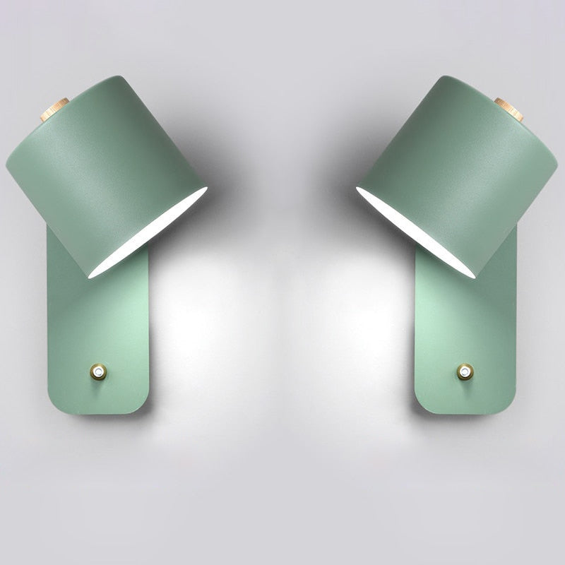 Metal Wall Sconce with On/Off Switch – LED Reading Light for Bedroom, Living Room & Hallway – Modern Minimalist Lighting Fixture