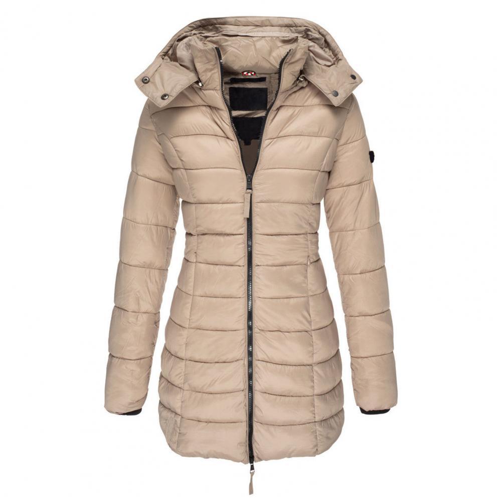 Women's Hooded Trench Coat – Oversized Warm Jacket for Fall Winter Spring – Water-Resistant Long Windbreaker