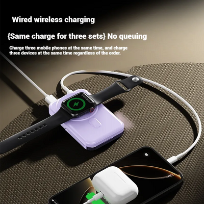 Cargador portátil con soporte, batería externa portátil para iPhone, Samsung y Android, cargador de teléfono portátil con pantalla