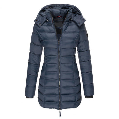 Women's Hooded Trench Coat – Oversized Warm Jacket for Fall Winter Spring – Water-Resistant Long Windbreaker