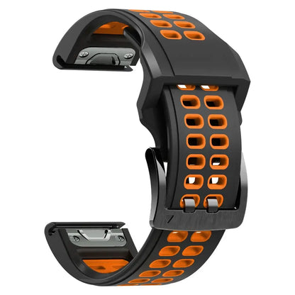 Silicone Sport Watch Band 22mm 26mm Quick Release Strap for Active Lifestyle Fitness Running Gym Workout Wearable Accessory Replacement