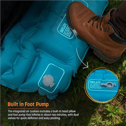 AirPack Sleeper | Custom Inflatable Sleeping Bag with Built-in Pad & Pillow | Ultimate Comfort for Camping Adventures